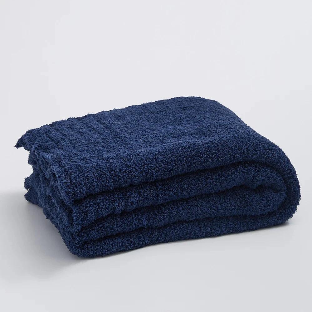 Soft Nest Minimalist Knit Throw Blanket by Casa & Beyond