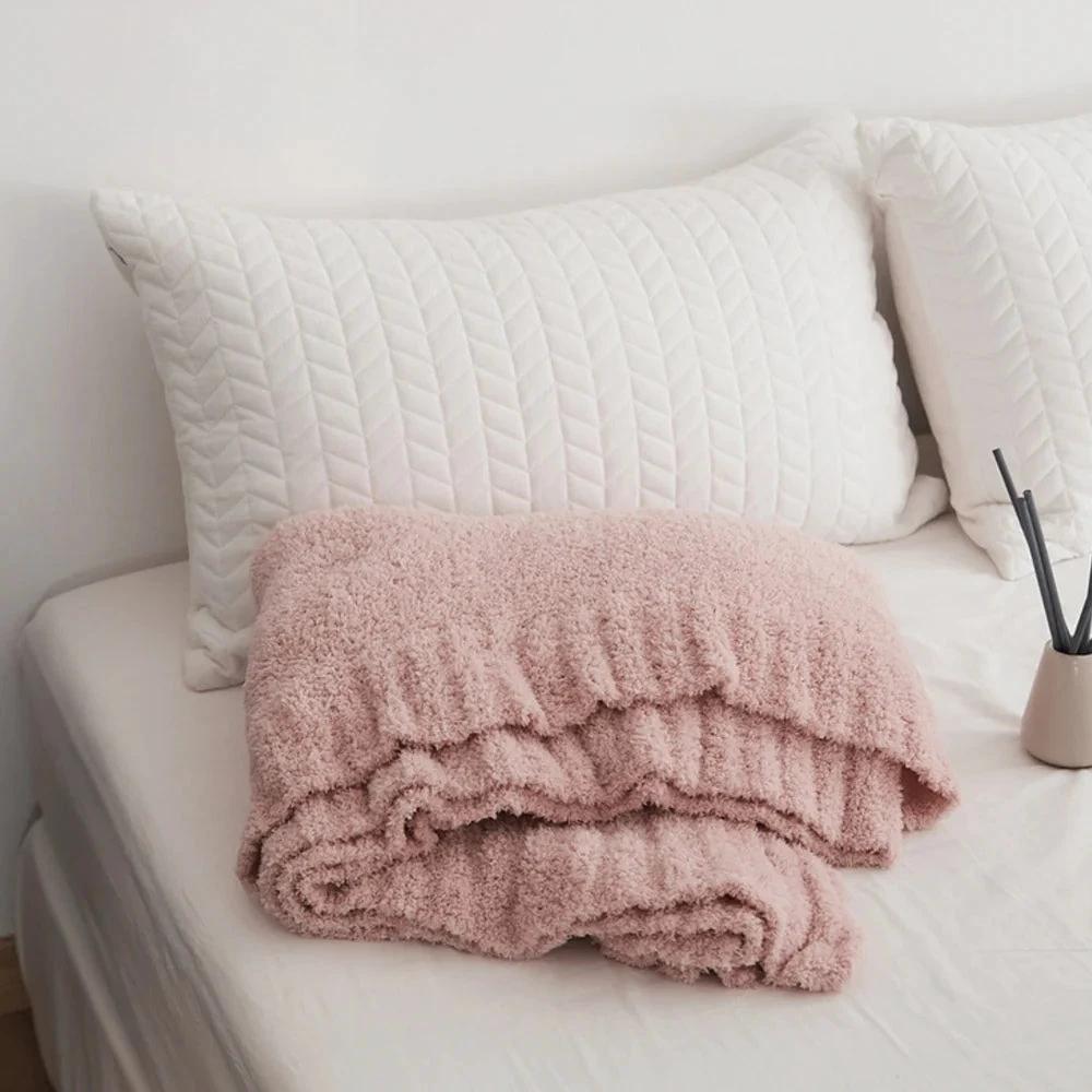 Soft Nest Minimalist Knit Throw Blanket by Casa & Beyond
