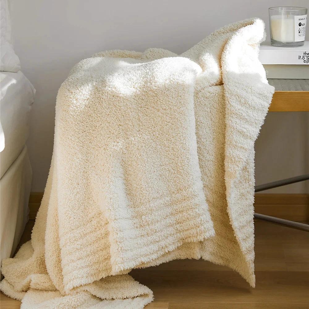 Soft Nest Minimalist Knit Throw Blanket by Casa & Beyond