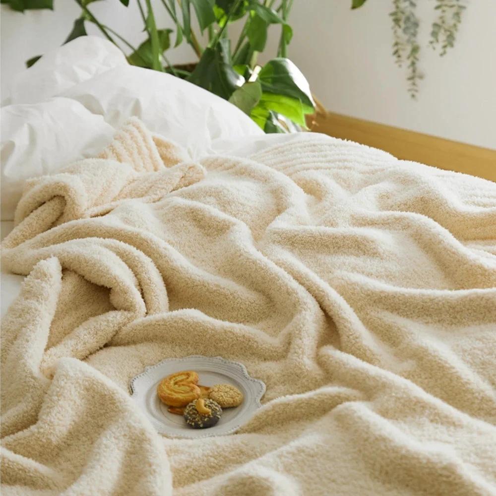 Soft Nest Minimalist Knit Throw Blanket by Casa & Beyond