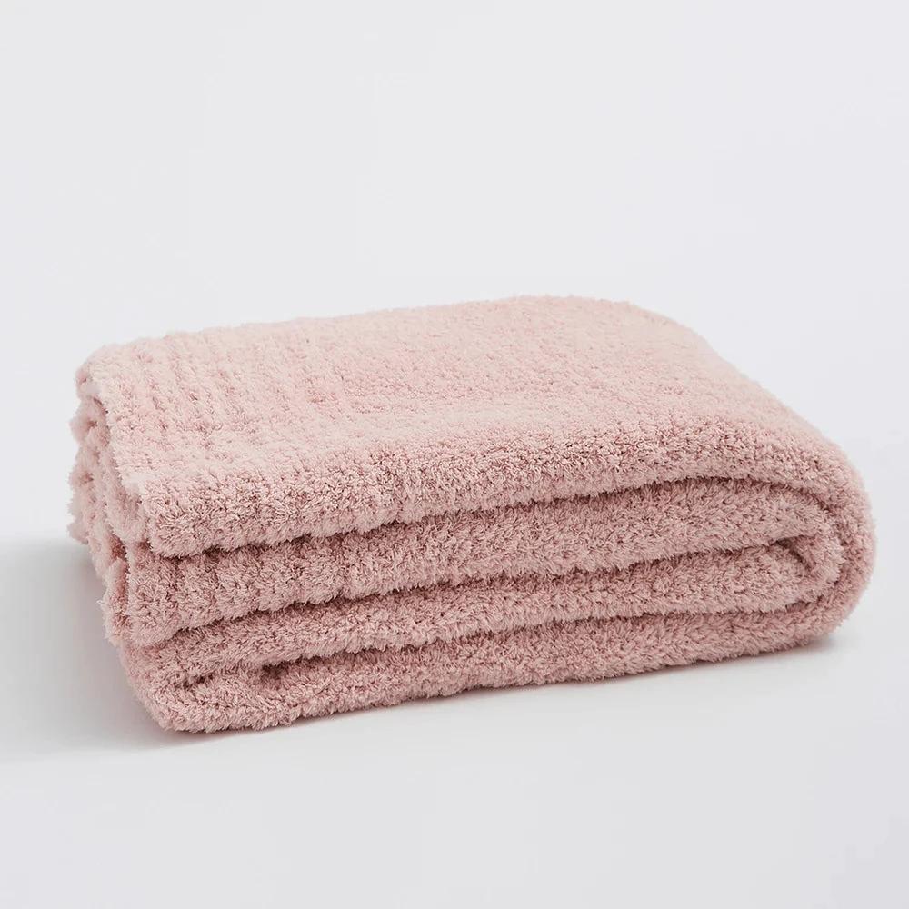 Soft Nest Minimalist Knit Throw Blanket by Casa & Beyond