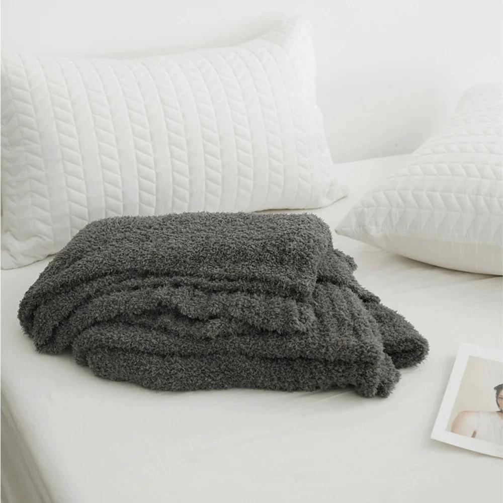 Soft Nest Minimalist Knit Throw Blanket by Casa & Beyond