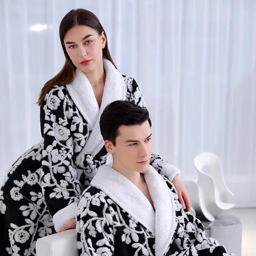 Solane Luxe Jacquard Bathrobe by Casa & Beyond