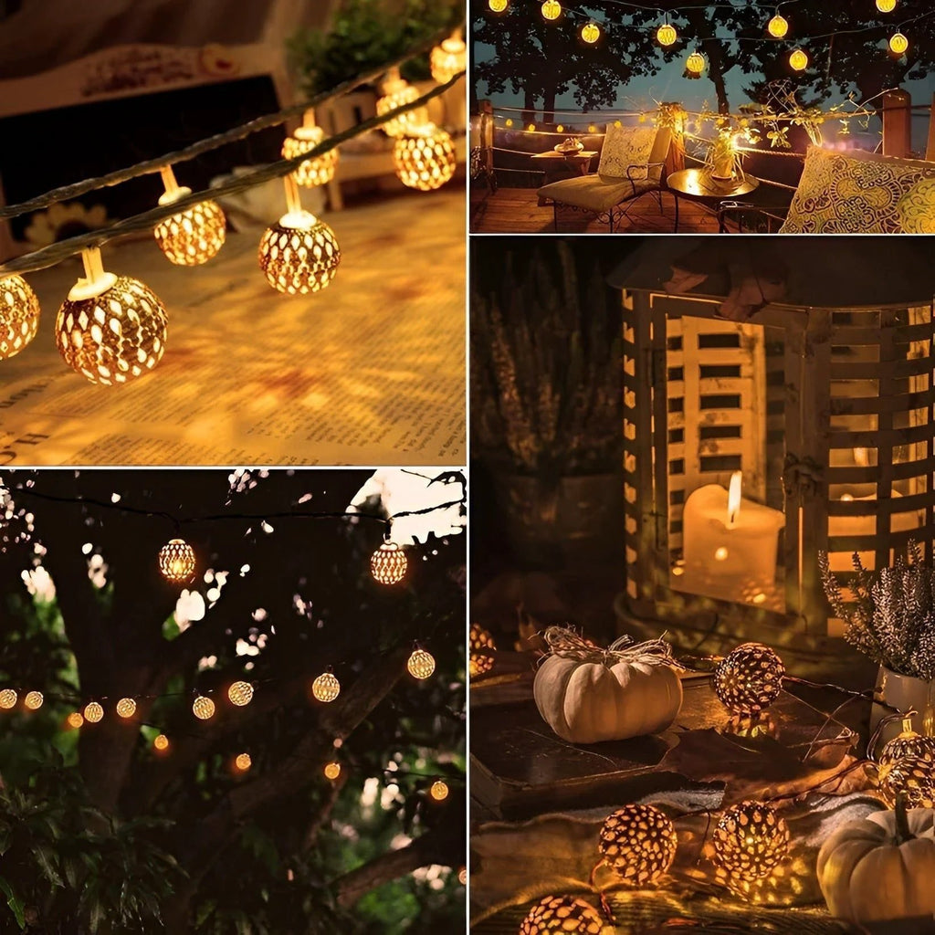 Weatherproof solar powered fairy lights for a warm outdoor atmosphere Bowlift by Bowlift