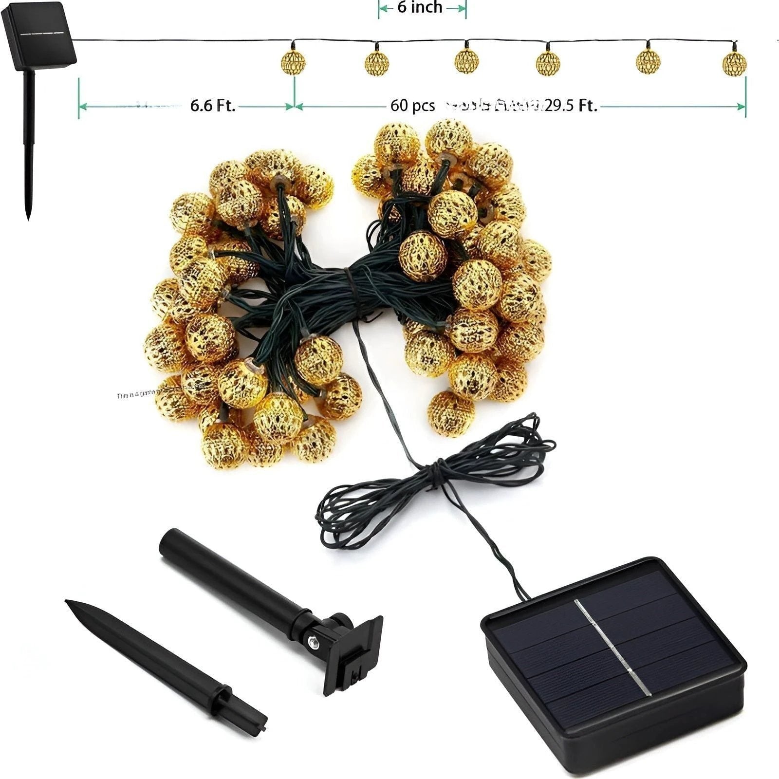 Weatherproof solar powered fairy lights for a warm outdoor atmosphere Bowlift by Bowlift