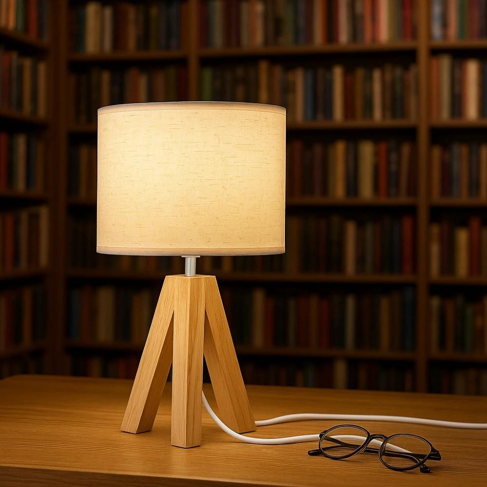 Solara Minimalist Tripod Table Lamp by Casa & Beyond