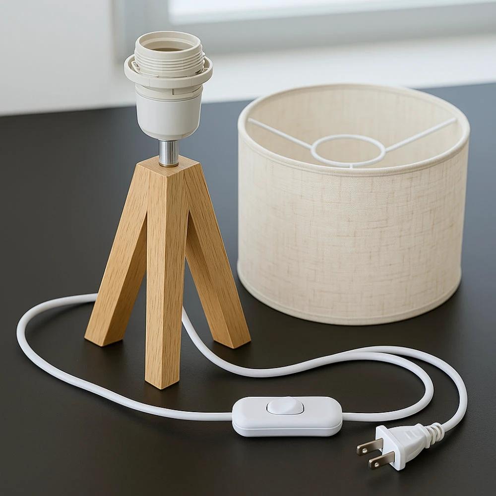 Solara Minimalist Tripod Table Lamp by Casa & Beyond