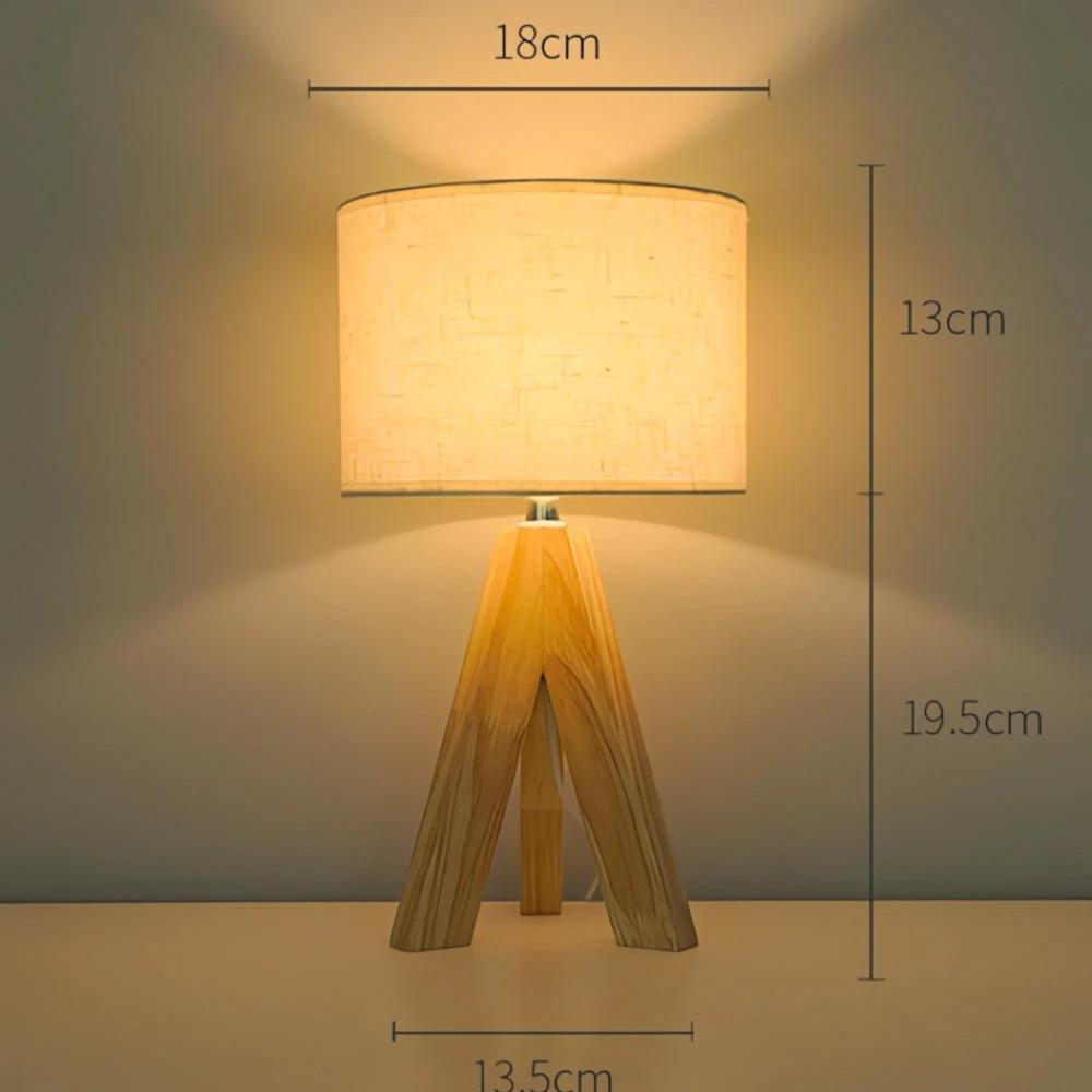 Solara Minimalist Tripod Table Lamp by Casa & Beyond