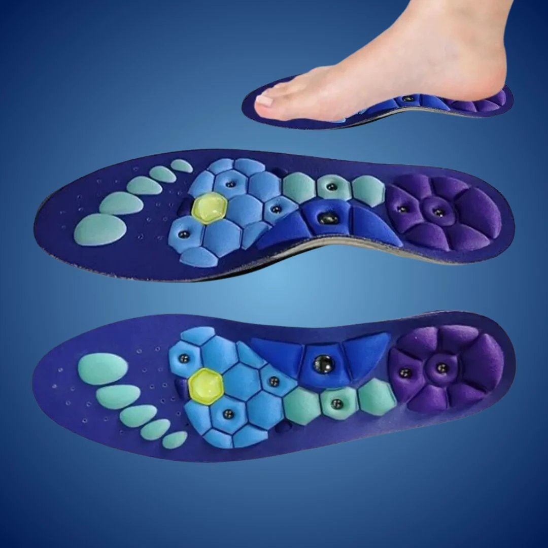 SoleRelief Magnetic Acupressure Insoles | Pain Relief - Improved Circulation - Stress Reduction - Posture Support Insoles Bowlift by Bowlift