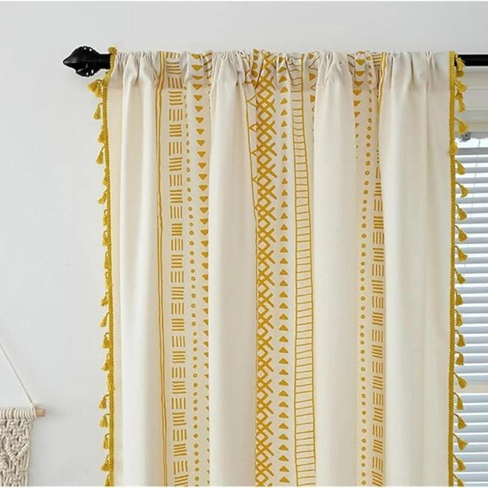 Solstice Loom Artisan Tassel Curtain by Casa & Beyond