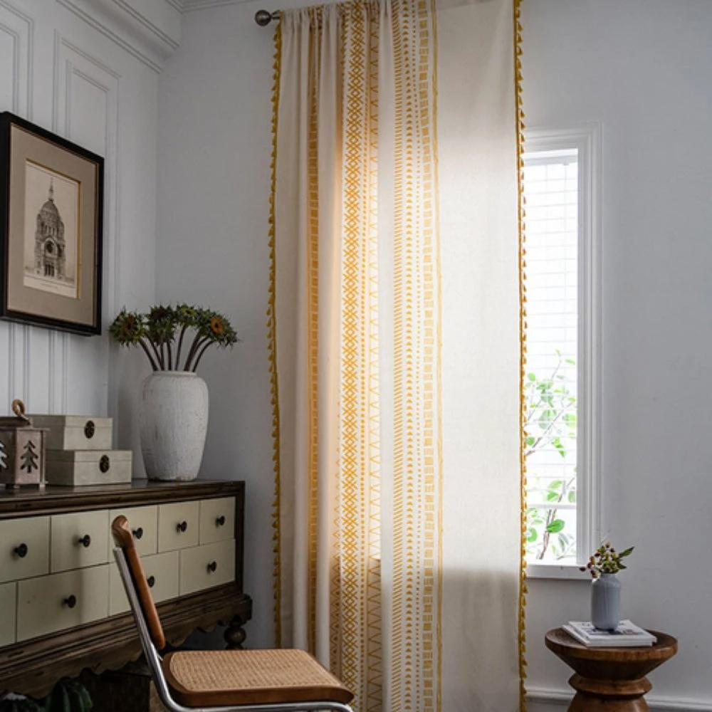 Solstice Loom Artisan Tassel Curtain by Casa & Beyond