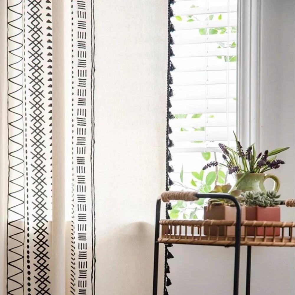 Solstice Loom Artisan Tassel Curtain by Casa & Beyond