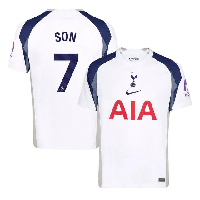 Son Heung-min #7 Tottenham Hotspur 2025-26 Men Home Jersey – White by Soccer Jersey