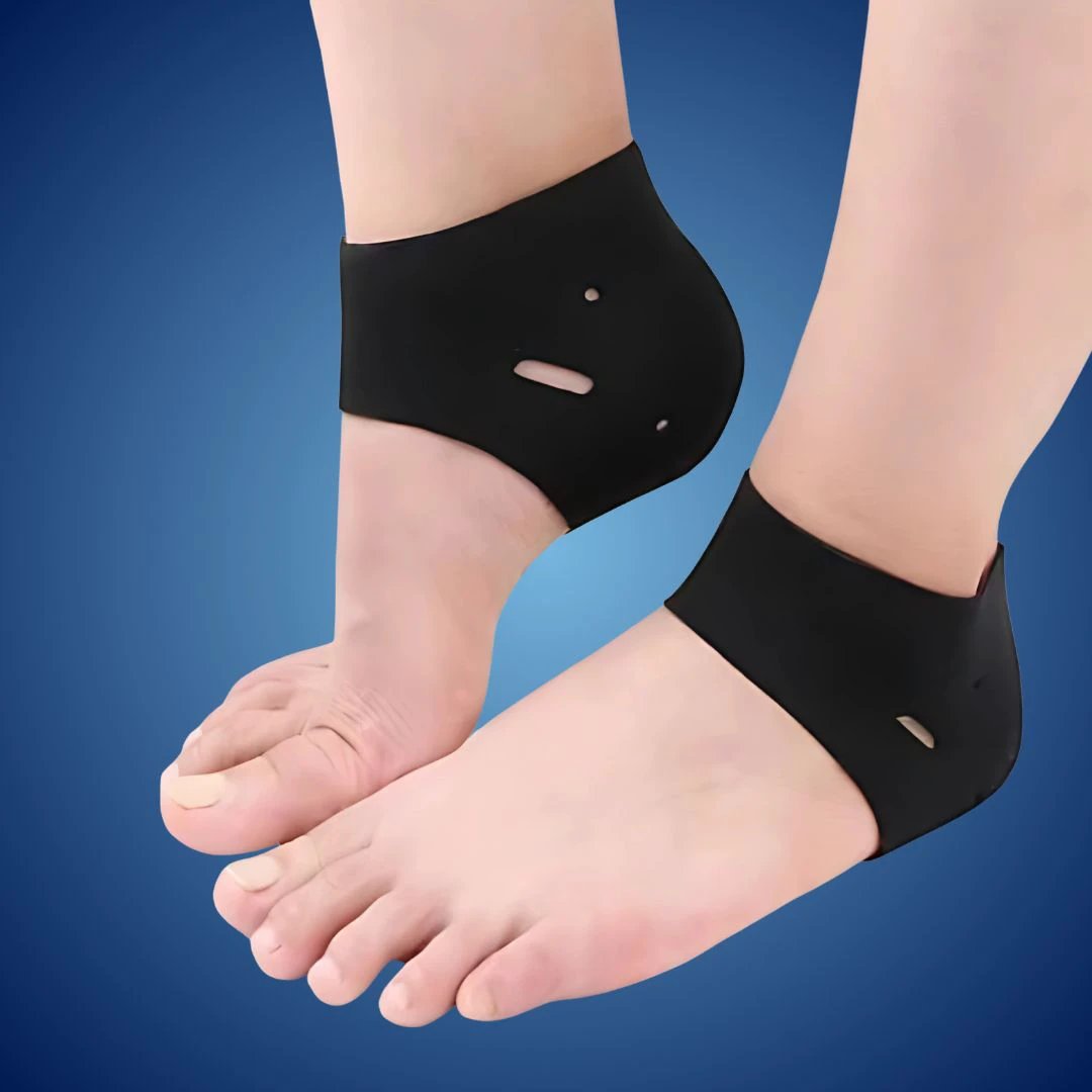 SootheSteps Heel Socks | Cushioned Support for Dry Cracked Heels - Plantar Fasciitis Relief - Ideal for Daily Use Bowlift by Bowlift