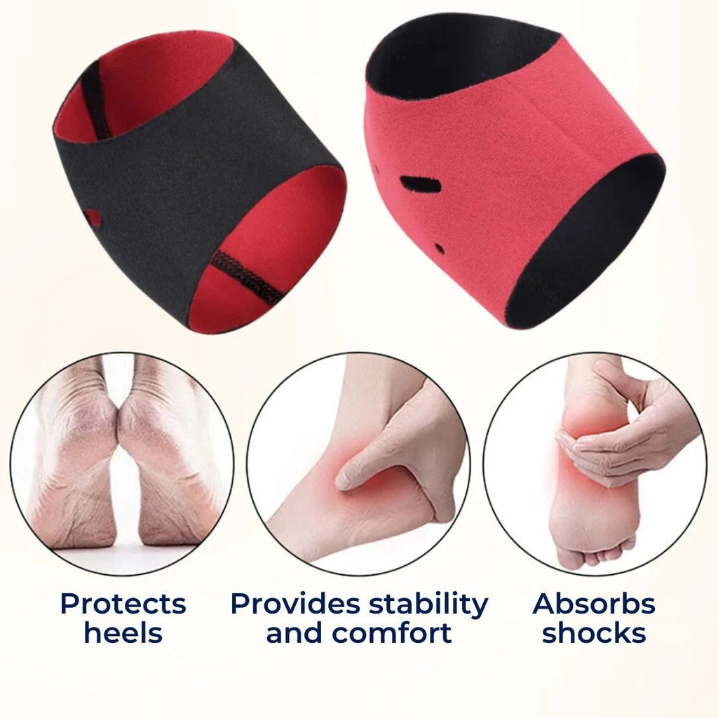 SootheSteps Heel Socks | Cushioned Support for Dry Cracked Heels - Plantar Fasciitis Relief - Ideal for Daily Use Bowlift by Bowlift
