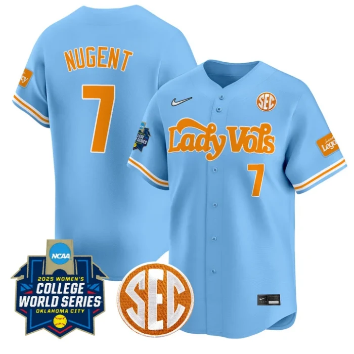 Sophia Nugent Jersey #7 Tennessee Volunteers Softball 2025 World Series Stitched Blue by My Store