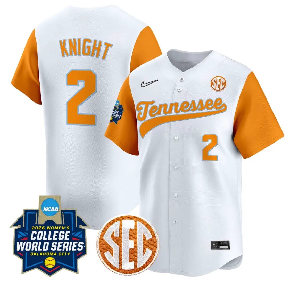 Sophia Knight Jersey #2 Tennessee Vols Softball 2026 World Series by My Store
