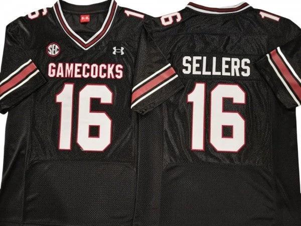 South Carolina Gamecock #16 LaNorris Sellers Jersey College Football Black by My Store