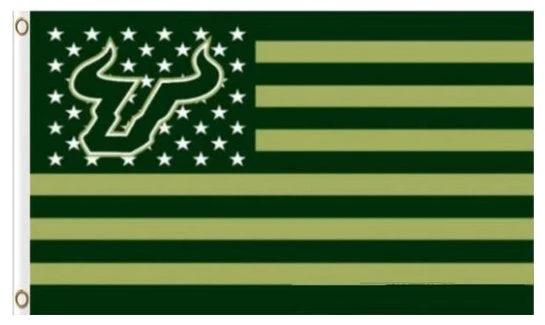 South Florida Bulls Star Nation Flag 3X5ft Banner USA Polyester with 2 Brass Grommets by flagsjustdoit