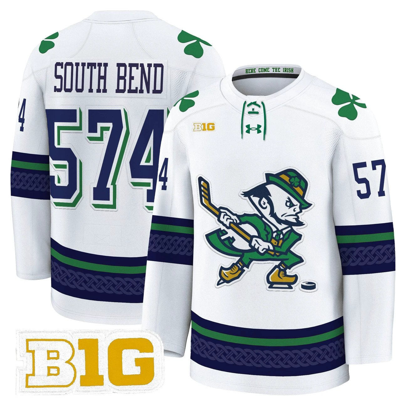 South Bend Jersey #574 Notre Dame Fighting Irish 2025-26 Premium Stitched by Hockey David