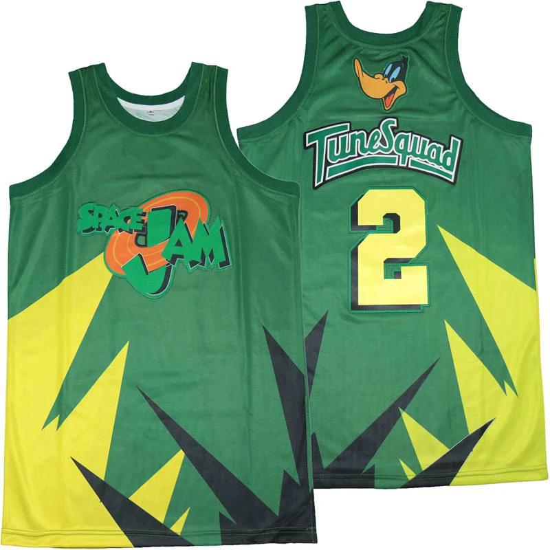 Space Jam Superstar Tunesquad Movie Basketball Jersey Green by My store basketball