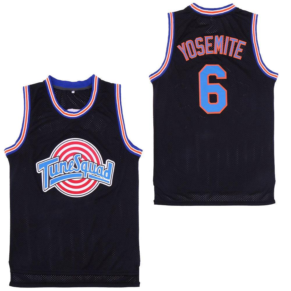 Space Jam Tune Squad #6 James Basketball Jersey Black by My store basketball