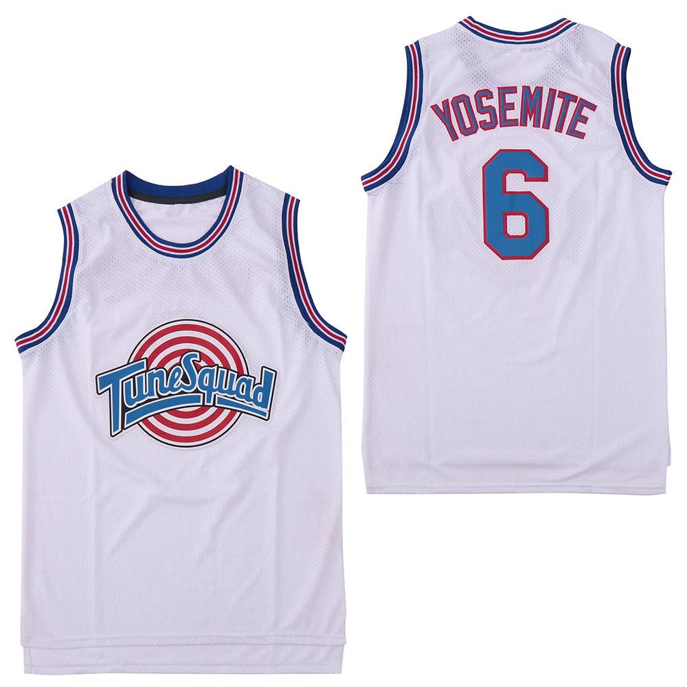 Space Jam Tune Squad #6 James Basketball Jersey White by My store basketball
