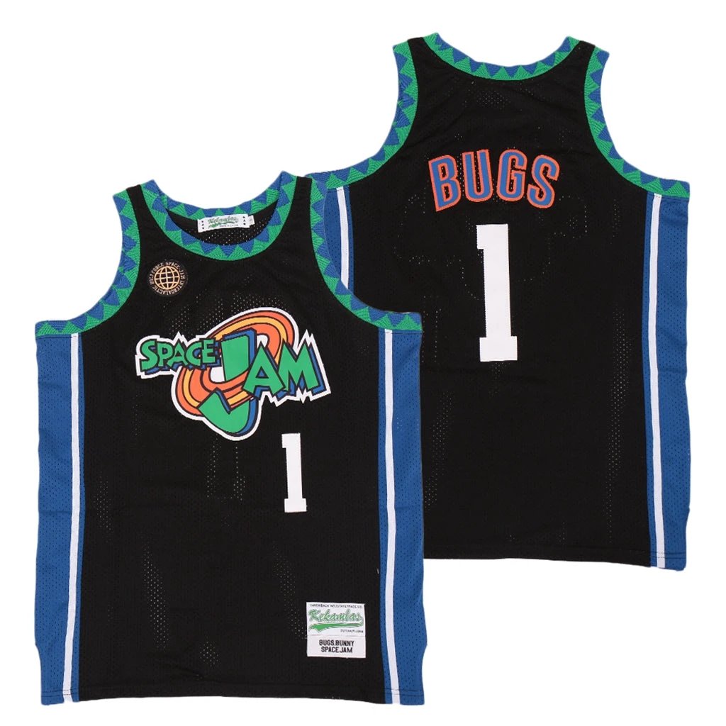 Space Jam #1 Bugs Movie Basketball Jersey by My store basketball