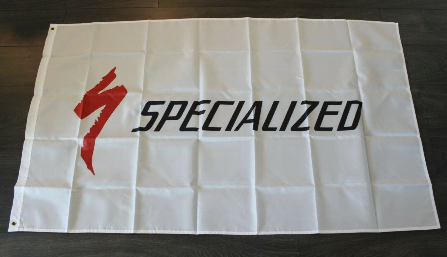 Specialized Banner Flag Bike Racing Cycling Shop Store Man Cave 3x5ft White New by flagsjustdoit