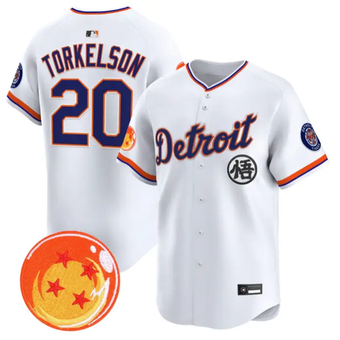 Spencer Torkelson Jersey #20 Detroit Tigers Dragon Ball Premier Stitched by My Store