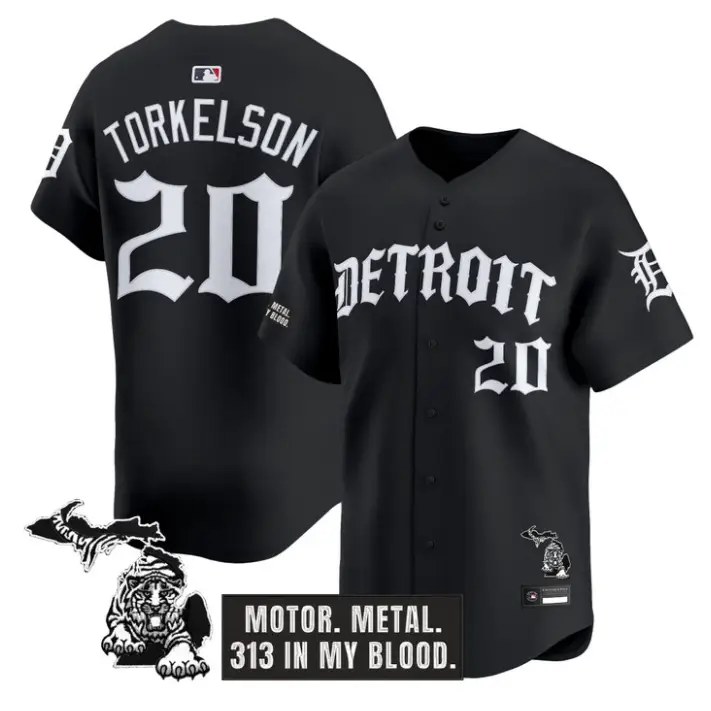 Spencer Torkelson Jersey #20 Detroit Tigers Old English Edition Stitched by My Store