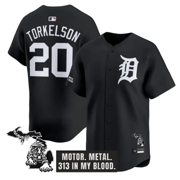 Spencer Torkelson Jersey #20 Detroit Tigers Old English Edition Stitched by My Store