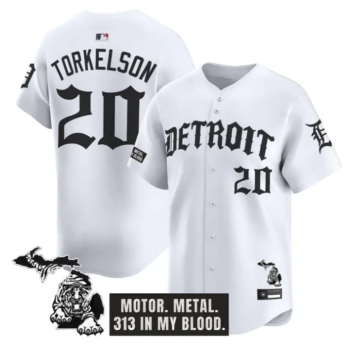 Spencer Torkelson Jersey #20 Detroit Tigers Old English Edition Stitched by My Store