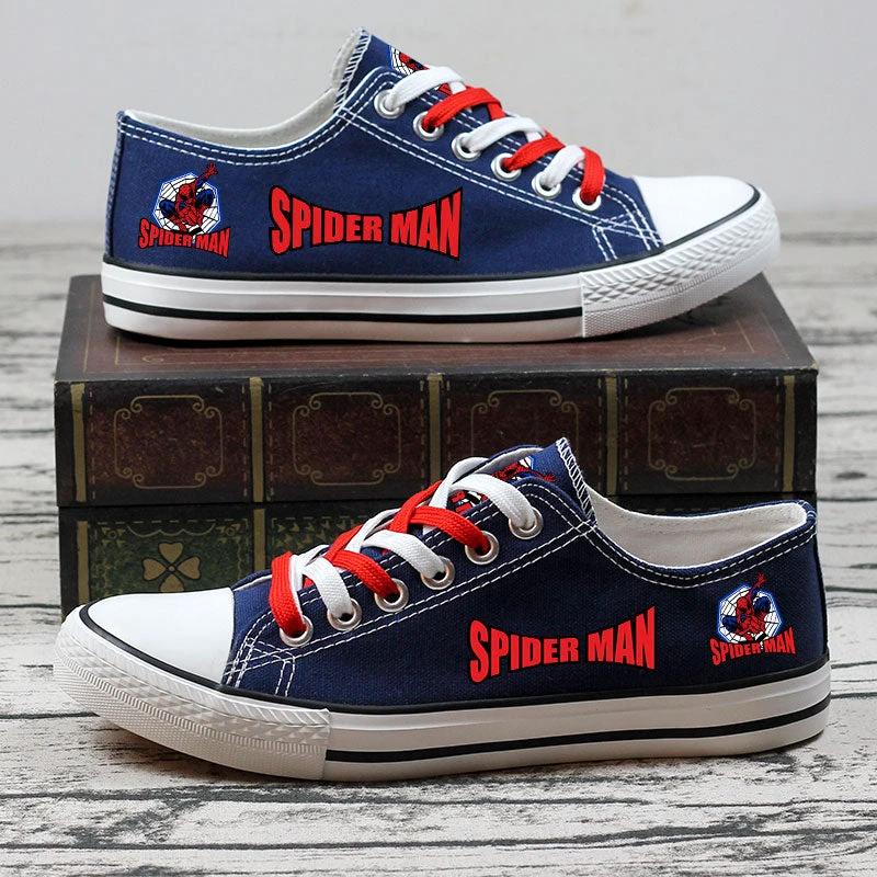 Spideman Low Top Canvas Sport Sneakers Shoes For Men Women Fans by Crocs