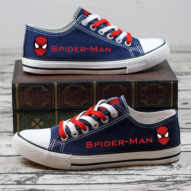 Spider-Man Low Top Canvas Sport Sneakers Shoes For Men Women Fans by Crocs