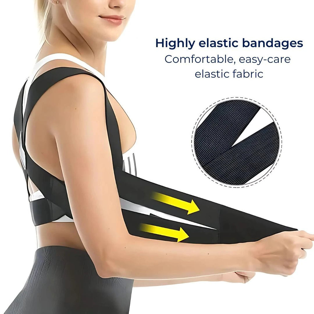 SpineAlign Posture Corrector | Adjustable Back Support for Pain Relief - Improve Posture, Reduce Neck, Shoulder & Sciatica Pain Bowlift by Bowlift
