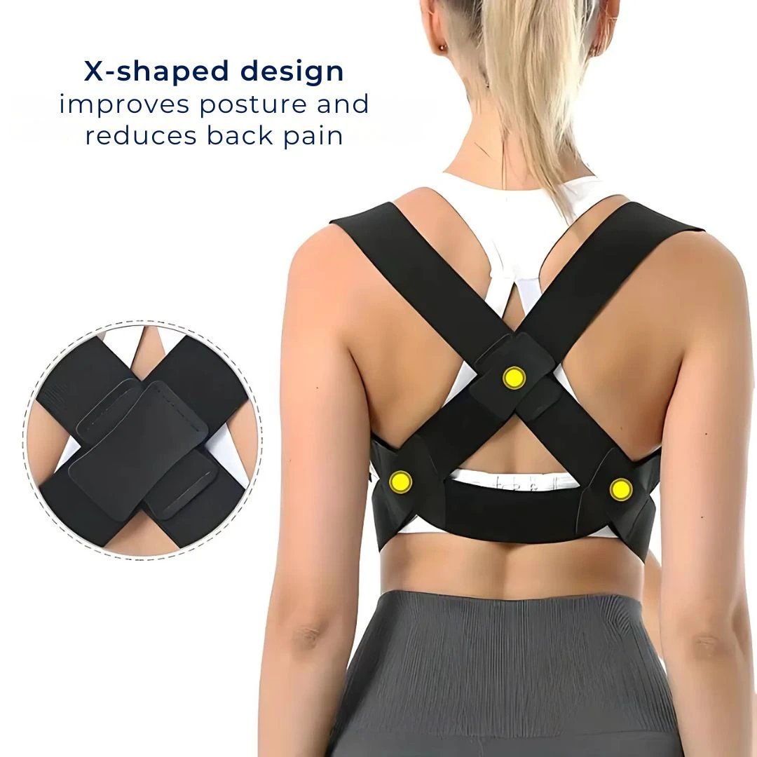 SpineAlign Posture Corrector | Adjustable Back Support for Pain Relief - Improve Posture, Reduce Neck, Shoulder & Sciatica Pain Bowlift by Bowlift