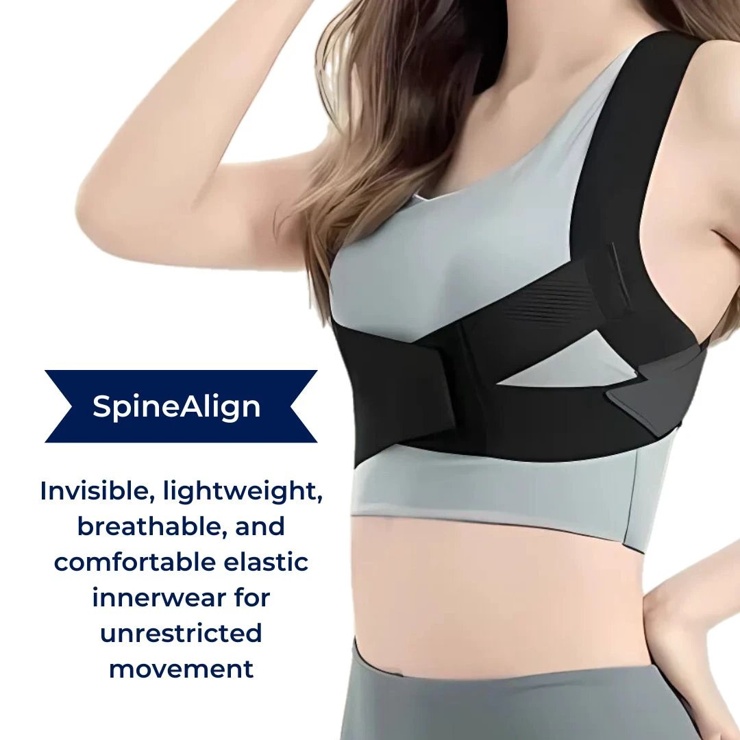 SpineAlign Posture Corrector | Adjustable Back Support for Pain Relief - Improve Posture, Reduce Neck, Shoulder & Sciatica Pain Bowlift by Bowlift