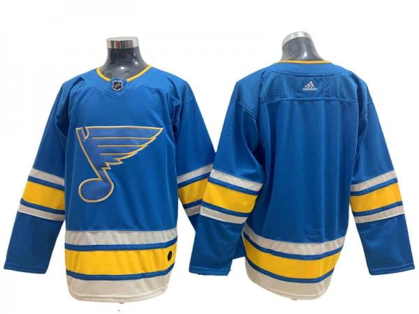 St. Louis Blues Blank Blue Alternate Jersey by Hockey David