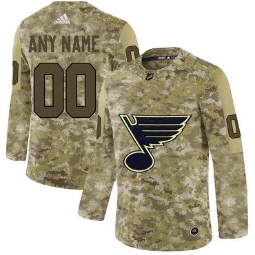 St. Louis Blues Camo Customized Jersey by Hockey David