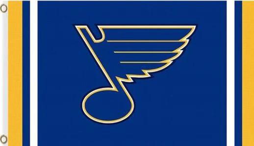 St. Louis Blues Custom Flag 3X5Ft Polyester Digital Print Banner USA by flagsjustdoit