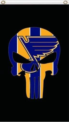 St. Louis Blues Custom Vertical Flag 3X5Ft Polyester Digital Print Banner USA by flagsjustdoit