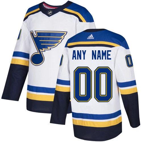 St. Louis Blues NHL White Customized Jersey by Hockey David