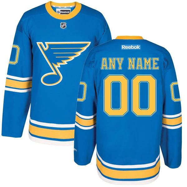 St. Louis Blues Reebok 2017 Winter Classic Custom Jersey by Hockey David