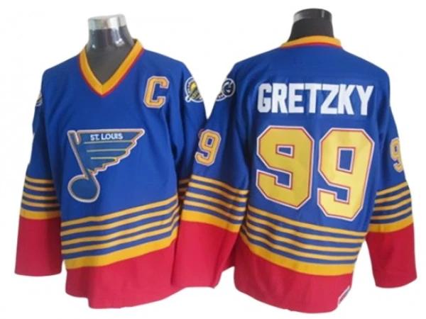 St. Louis Blues #99 Wayne Gretzky 1995 Vintage CCM Jersey - Blue by Hockey David