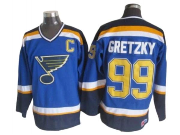 St. Louis Blues #99 Wayne Gretzky 1998 Vintage CCM Jersey - Blue by Hockey David
