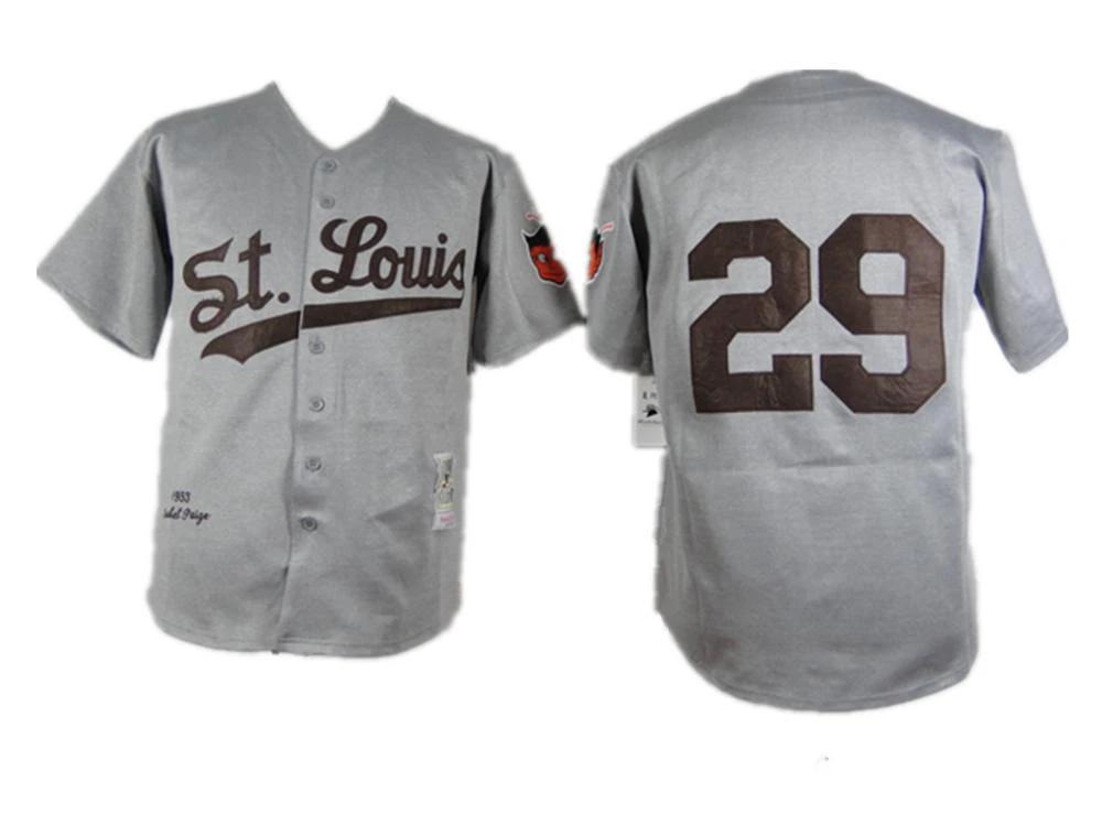 St. Louis Browns Satchel Paige Gray 1953 Throwback Jersey by My Store