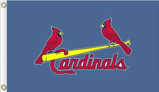 St. Louis Cardinals Baseball Club Flag 3X5Ft Banner USA Polyester with Brass Grommets by flagsjustdoit