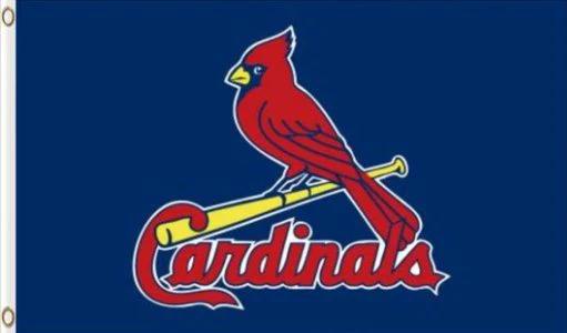 St. Louis Cardinals Blue Flag 3X5Ft Banner USA Polyester with Brass Grommets by flagsjustdoit