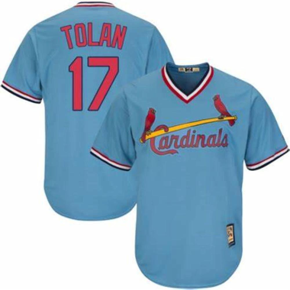 St. Louis Cardinals Bobby Tolan Blue Throwback Pullover Jersey by My Store